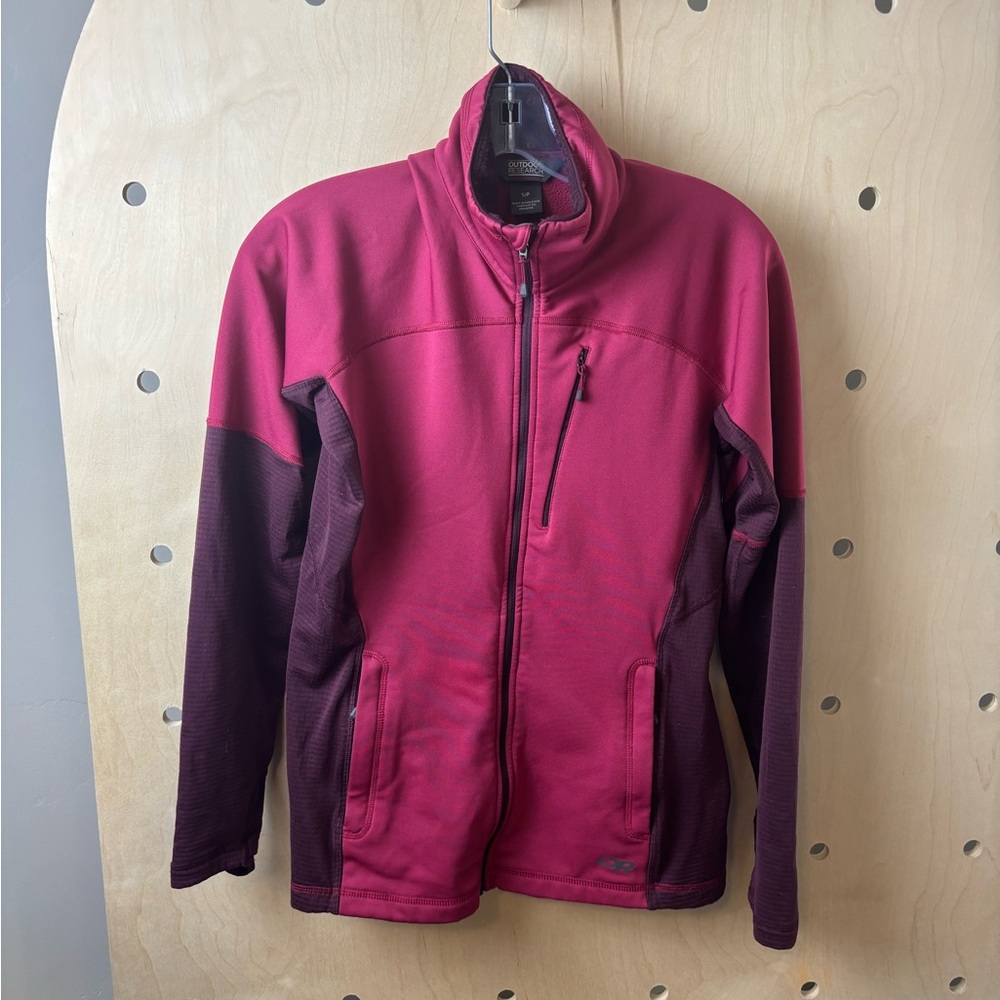 Outdoor Research Vigor Full-Zip Women’s Size Small Magenta - Picture 2 of 8